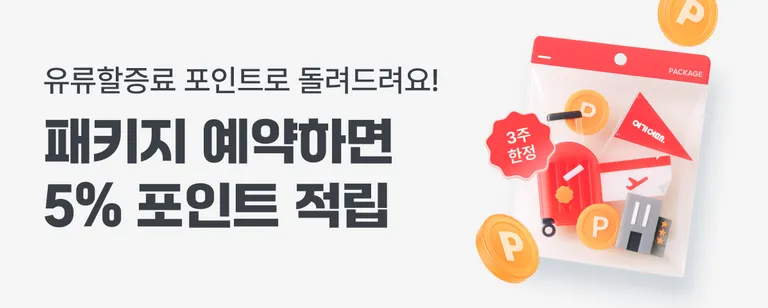 패키지 포인트 적립 이벤트